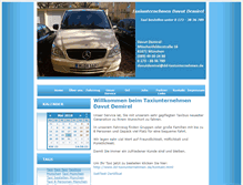 Tablet Screenshot of dd-taxiunternehmen.de